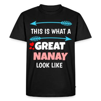 Philippines Filipino Nanay Nana Grandma I Cadeau - T-shirt Premium bio Homme - noir - Devant - Nico (187cm)