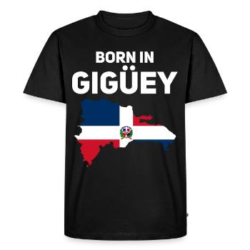République dominicaine - T-shirt Premium bio Homme - noir - Devant - Nico (187cm)
