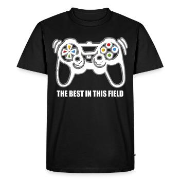 Game Console Gamer - T-shirt Premium bio Homme - noir - Devant - Nico (187cm)