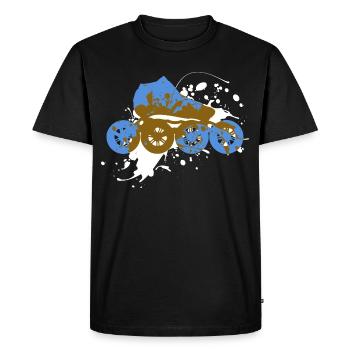 Patins à Roulettes Roller - T-shirt Premium bio Homme - noir - Devant - Nico (187cm)
