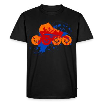 Roller Skates Roller - Men's Premium Organic T-Shirt - black - Front - Nico (187cm)