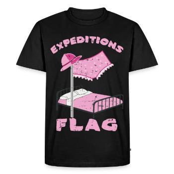 Expedition Flag Underpants - Men's Premium Organic T-Shirt - black - Front - Nico (187cm)