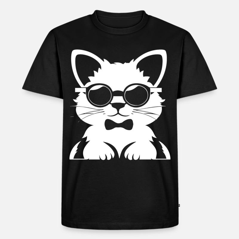 Frettchen mit Sonnenbrille Coole Frettchen - Männer Premium Bio T-Shirt - Schwarz
