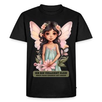 Little Fairy - Men's Premium Organic T-Shirt - black - Front - Nico (187cm)
