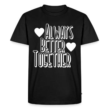 Friendship Relationship - Men's Premium Organic T-Shirt - black - Front - Nico (187cm)