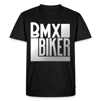 Le BMX - T-shirt Premium bio Homme - noir - Devant - Nico (187cm)