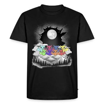 Halloween Flerdemäuse Fledermaus Kinder Kind Moon - T-shirt Premium bio Homme - noir - Devant - Nico (187cm)