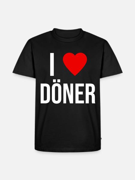 ME ENCANTA EL KEBAB - Camiseta prémium ecológica para hombre - negro