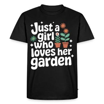 Gardener Garden Plants Gardening - Men's Premium Organic T-Shirt - black - Front - Nico (187cm)