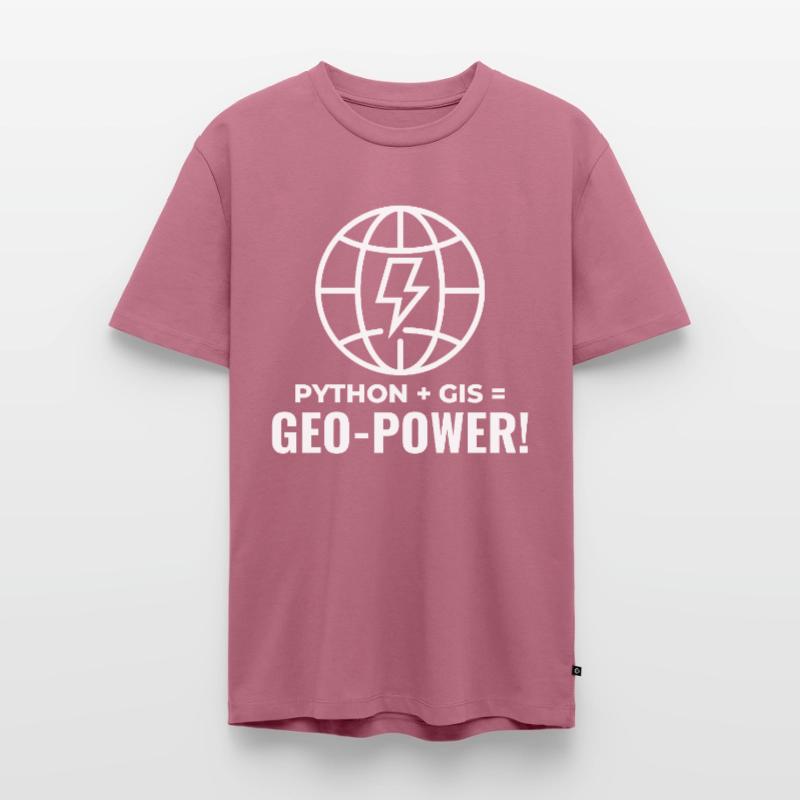 Python SIG Géo-Puissance Programmation Géospatial T-shirt Premium bio Homme