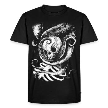 Emmêlés dans les profondeurs - T-shirt Premium bio Homme - noir - Devant - Nico (187cm)