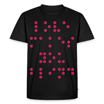 Love_makes_you-- - T-shirt Premium bio Homme - noir - Devant - Nico (187cm)