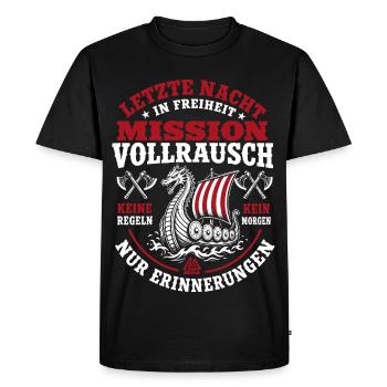 Enterrement de vie de garçon d’hier soir à Freedom - T-shirt Premium bio Homme - noir - Devant - Nico (187cm)