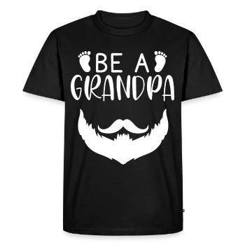 Papy en devenir, je vais enfin être grand-père - T-shirt Premium bio Homme - noir - Devant - Nico (187cm)
