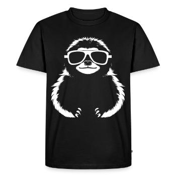 Paresseux Anime Paresseux Manga Paresseux Lunettes de soleil - T-shirt Premium bio Homme - noir - Devant - Nico (187cm)
