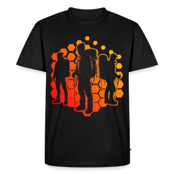 Bouldering Climbing Men's Bouldering Climber - Men's Premium Organic T-Shirt - black - Front - Nico (187cm)