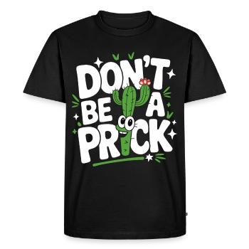 Cactus Cacti Desert Plant - Men's Premium Organic T-Shirt - black - Front - Nico (187cm)