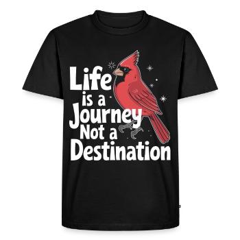 Cardinal Red Cardinal Vogel Red Cardinal - Men's Premium Organic T-Shirt - black - Front - Nico (187cm)
