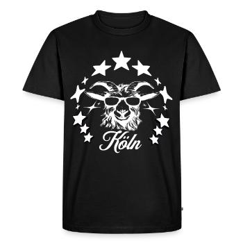 Cologne dear star billy goat - Men's Premium Organic T-Shirt - black - Front - Nico (187cm)