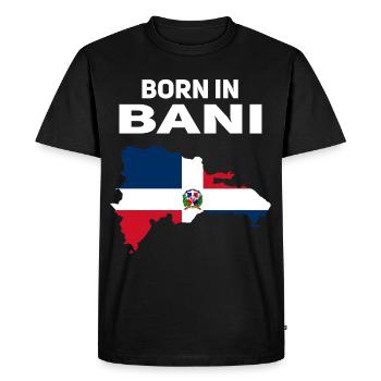 République dominicaine - T-shirt Premium bio Homme - noir - Devant - Nico (187cm)