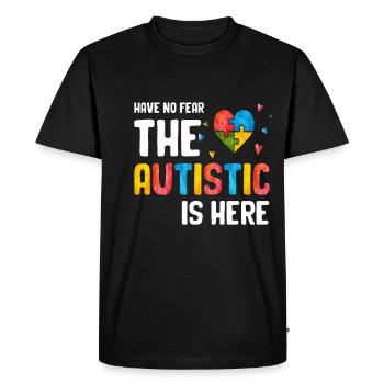 Autisme Cadeau Autiste Asperger TDAH Autisme - T-shirt Premium bio Homme - noir - Devant - Nico (187cm)