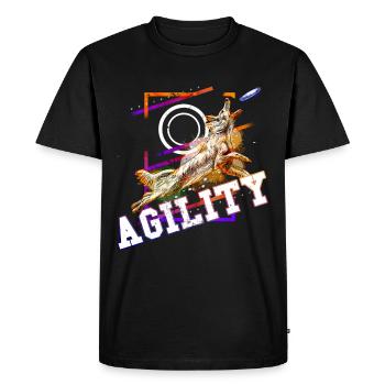 Agility Dog Sport Dog Sports Dog Training - T-shirt Premium bio Homme - noir - Devant - Nico (187cm)