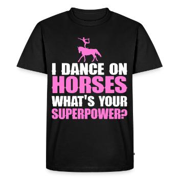 Acrobate Riding Rider Vaulter Acrobat - T-shirt Premium bio Homme - noir - Devant - Nico (187cm)