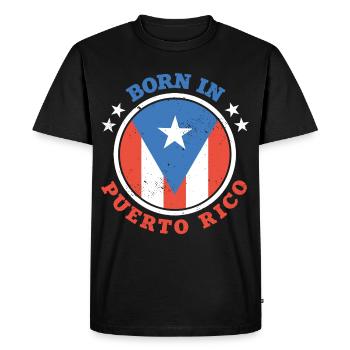Porto Rico - T-shirt Premium bio Homme - noir - Devant - Nico (187cm)