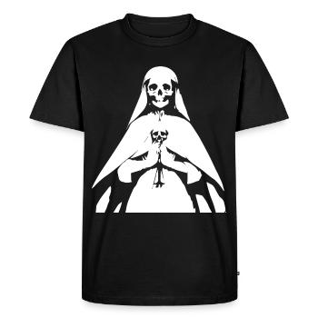 Osez vous démarquer dans Unique Horror Nun, Satanique, - T-shirt Premium bio Homme - noir - Devant - Nico (187cm)