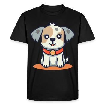 Conception de chien mignon pour les propriétaires de chiens - T-shirt Premium bio Homme - noir - Devant - Nico (187cm)