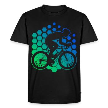Cyclistes sur route Vélo de route Vélo de route Cyclisme sur route - T-shirt Premium bio Homme - noir - Devant - Nico (187cm)