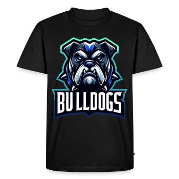 Bulldogs Mascot Back To School Team Spirit - Men's Premium Organic T-Shirt - black - Front - Nico (187cm)