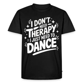 Dansant Danseurs Dansant - T-shirt Premium bio Homme - noir - Devant - Nico (187cm)