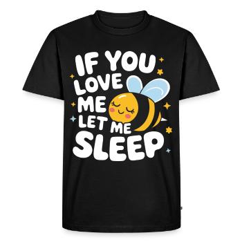 abeille abeille apicultrice abeille abeille - T-shirt Premium bio Homme - noir - Devant - Nico (187cm)