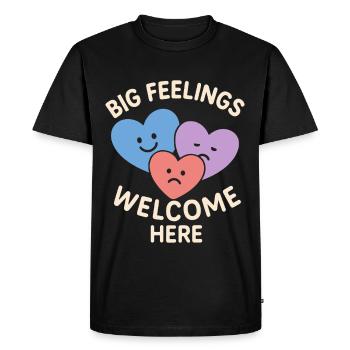Des conseillers en garderie guérissent les traumatismes cardiaques - T-shirt Premium bio Homme - noir - Devant - Nico (187cm)