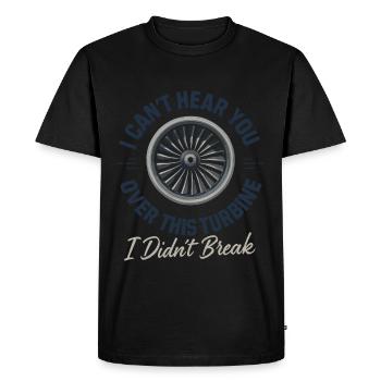 Aviation Mechanic Faa Humor Aircraft Technician - Men's Premium Organic T-Shirt - black - Front - Nico (187cm)