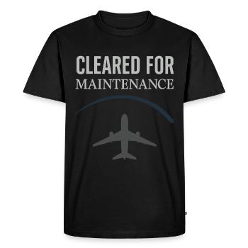 Aviation Mechanic Faa Humor Aircraft Technician - Men's Premium Organic T-Shirt - black - Front - Nico (187cm)