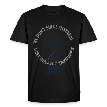 Aviation Mechanic Faa Humor Aircraft Technician - Men's Premium Organic T-Shirt - black - Front - Nico (187cm)