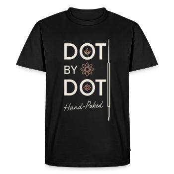 Handweighted embroidery and poking artist diy - Men's Premium Organic T-Shirt - black - Front - Nico (187cm)