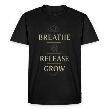 Boho Yoga Cadeau spirituel pour les yogis conscients - T-shirt Premium bio Homme - noir - Devant - Nico (187cm)