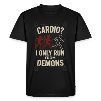 Goth Gym Sombre Fitness Alternative Training Gothique - T-shirt Premium bio Homme - noir - Devant - Nico (187cm)