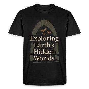 Spéléologie Science des grottes Spéléologie Etudiant Géologie - T-shirt Premium bio Homme - noir - Devant - Nico (187cm)