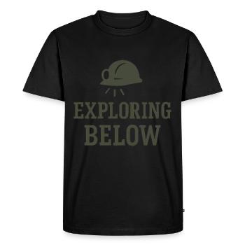 Spéléologie Science des grottes Spéléologie Etudiant Géologie - T-shirt Premium bio Homme - noir - Devant - Nico (187cm)