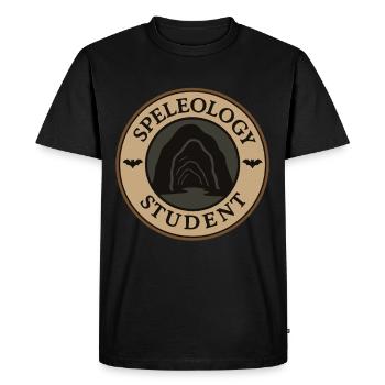 Spéléologie Science des grottes Spéléologie Etudiant Géologie - T-shirt Premium bio Homme - noir - Devant - Nico (187cm)