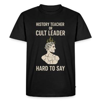 History Historian Humor Weird History History Nerd - Men's Premium Organic T-Shirt - black - Front - Nico (187cm)