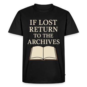 History Historian Humor Weird History History Nerd - Men's Premium Organic T-Shirt - black - Front - Nico (187cm)