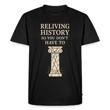 History Historian Humor Weird History History Nerd - Men's Premium Organic T-Shirt - black - Front - Nico (187cm)
