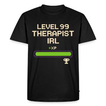 Therapist Gamer Emotional Controller Gamer Mental - Men's Premium Organic T-Shirt - black - Front - Nico (187cm)