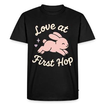 Lapin Maman Lapin Sauvetage Adopter, Acheter - T-shirt Premium bio Homme - noir - Devant - Nico (187cm)