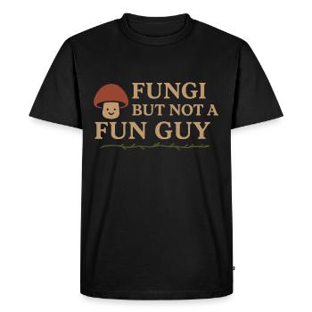Champignon Amoureux Cottagecore Esthétique Nature Sorcière - T-shirt Premium bio Homme - noir - Devant - Nico (187cm)